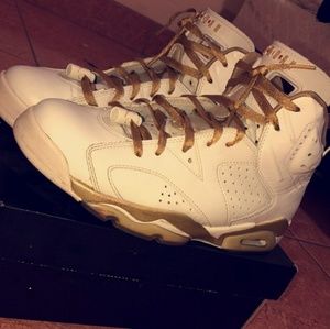 Air jordan 6 VI Golden moments pack GMP white gold